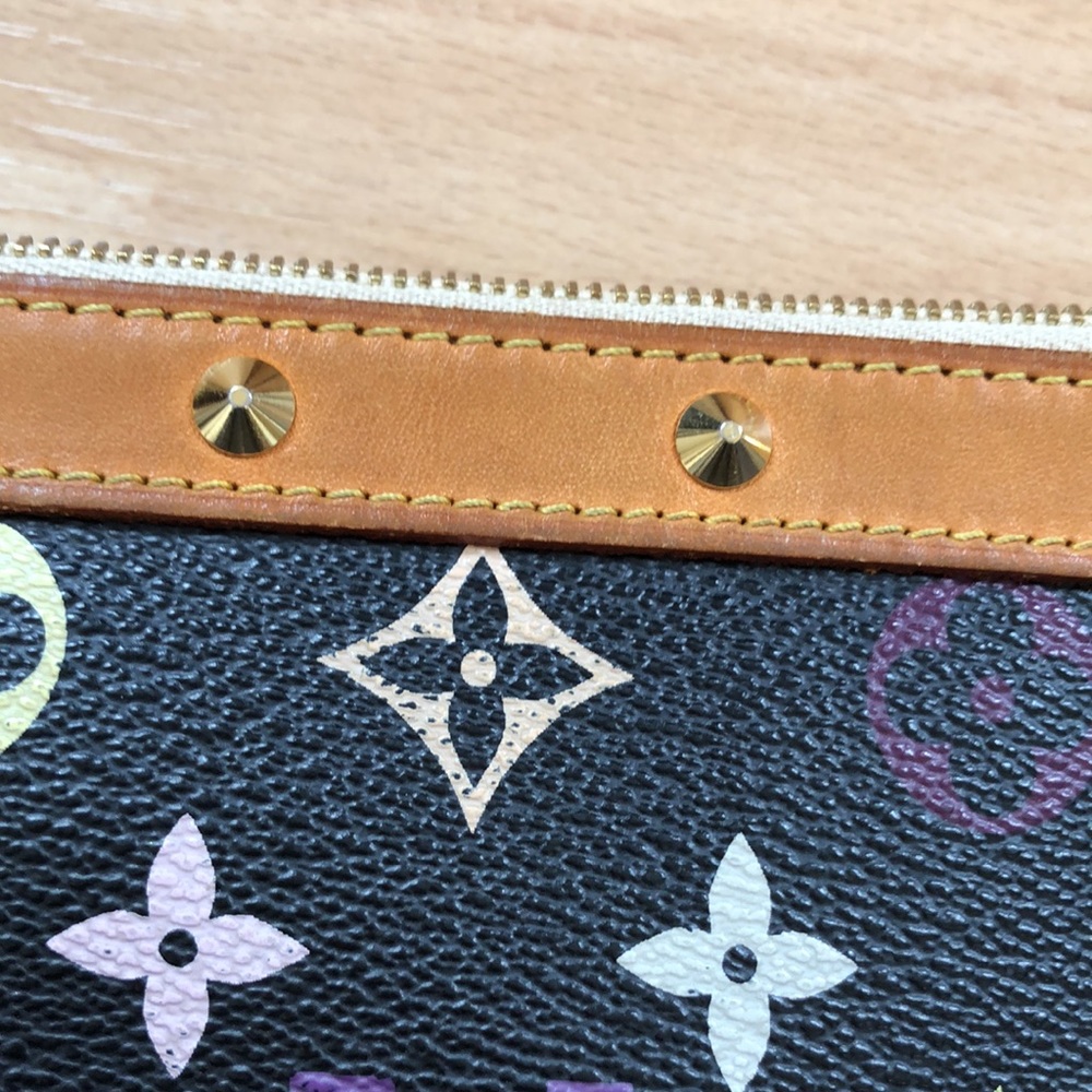 πΊπΊ VINTAGE πΊπΊ Louis Vuitton Murakami multi black Pochette - Picture 14 of 16